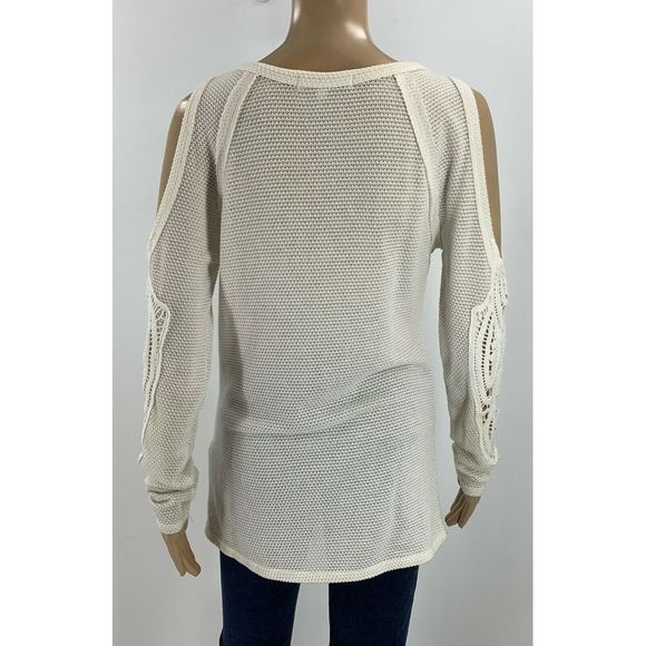 Anthropologie Eri & Ali Thermal Top Size S Lace - Picture 5 of 7